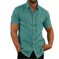 Men Short Sleeve Solid Shirt