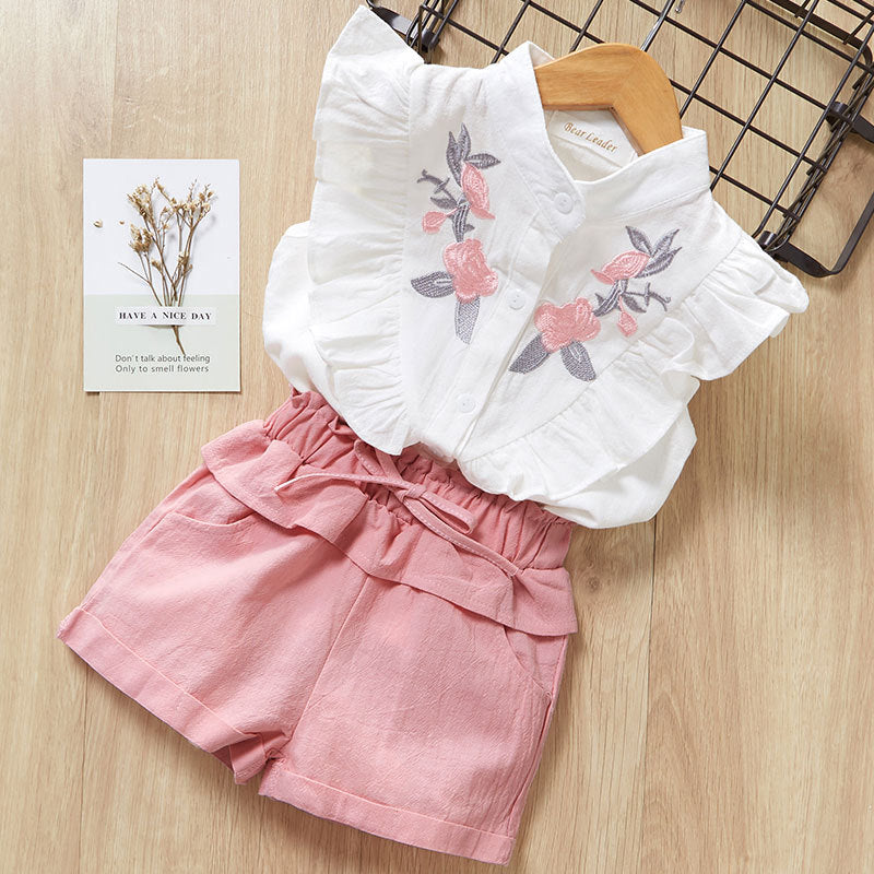 Short Sleeve T-Shirt Pants Dress