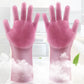 Heat-resistant Cleaning Brush Scrubbing Gloves