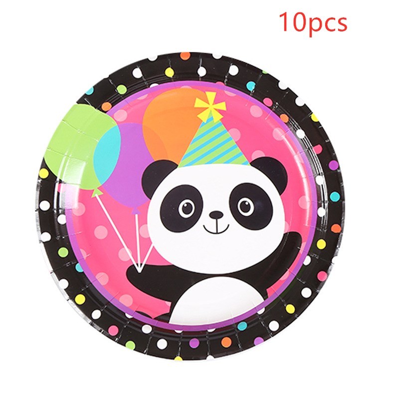 Panda children's birthday holiday party atmosphere supplies