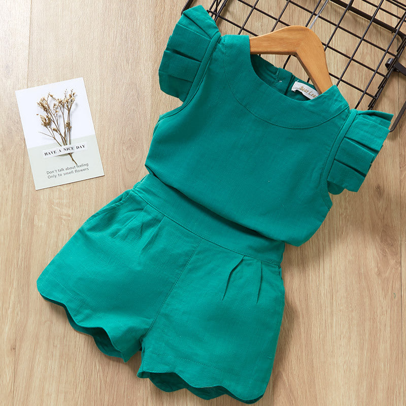 Short Sleeve T-Shirt Pants Dress