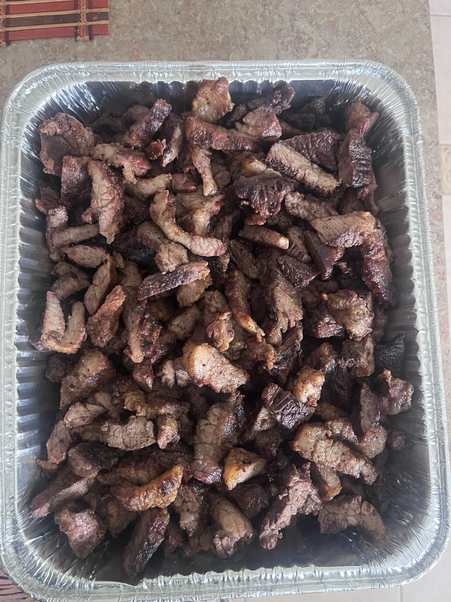 Small Size Tray Of Beef Suya