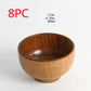 Japanese style natural wooden bowl