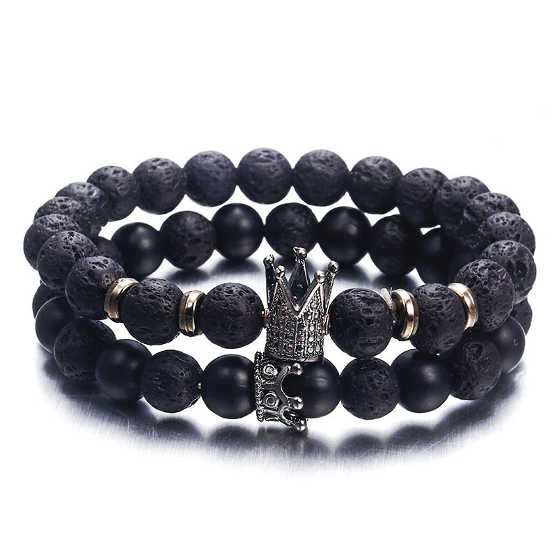 Fashion Lava Natural Stone Beads Bracelet