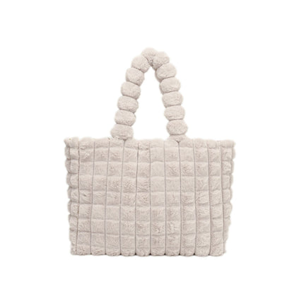 Winter Fashion High Capacity Plush Bag