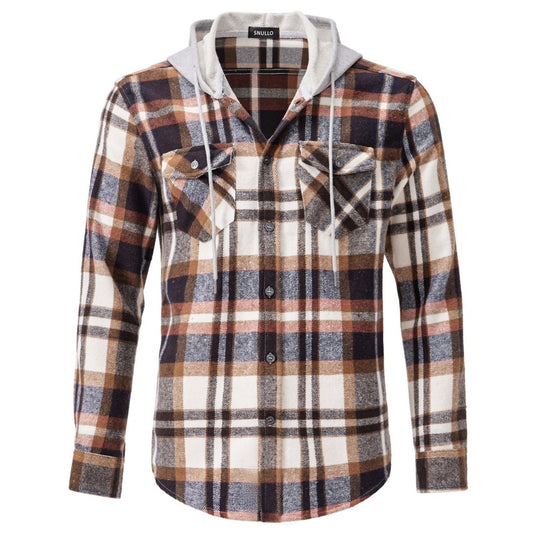 Men's Plaid Shirt With Hat