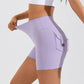 High Waist Hip Lifting Shorts With Pockets