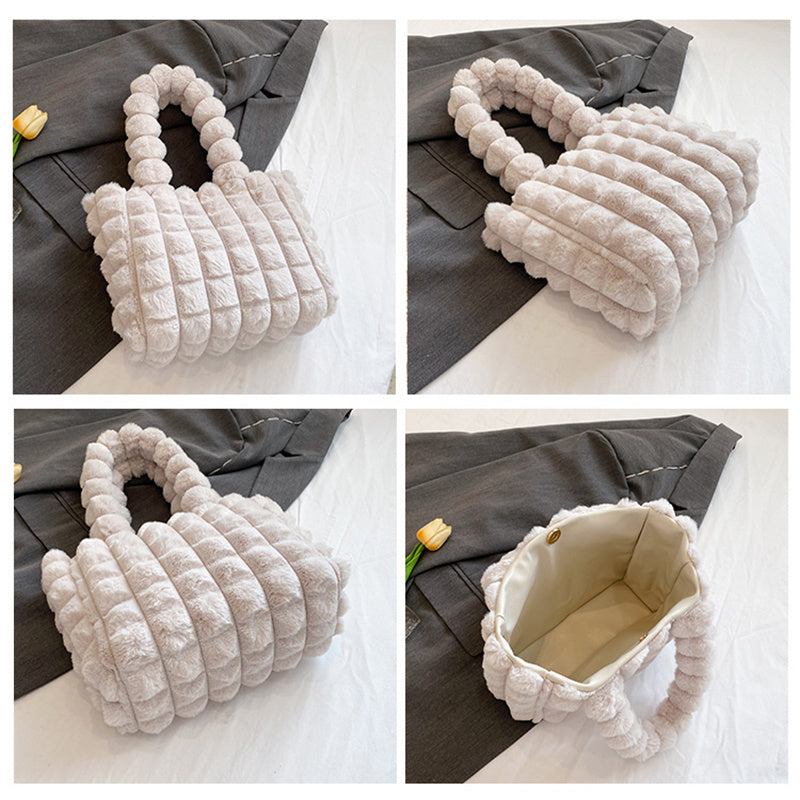 Winter Fashion High Capacity Plush Bag