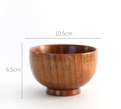 Wooden round wooden bowl