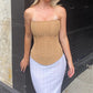 Skinny Sleeveless Tube Top Women