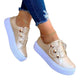 Lace-up Flats Sneakers Women