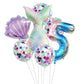 Birthday Party Supplies Decorative Mermaid Balloon Package