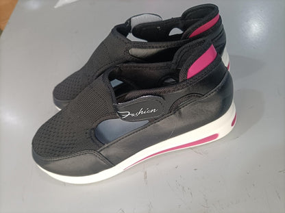 Ladies Casual Low Wedge Sneakers