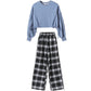 Trendy Plaid Trousers Big Kids