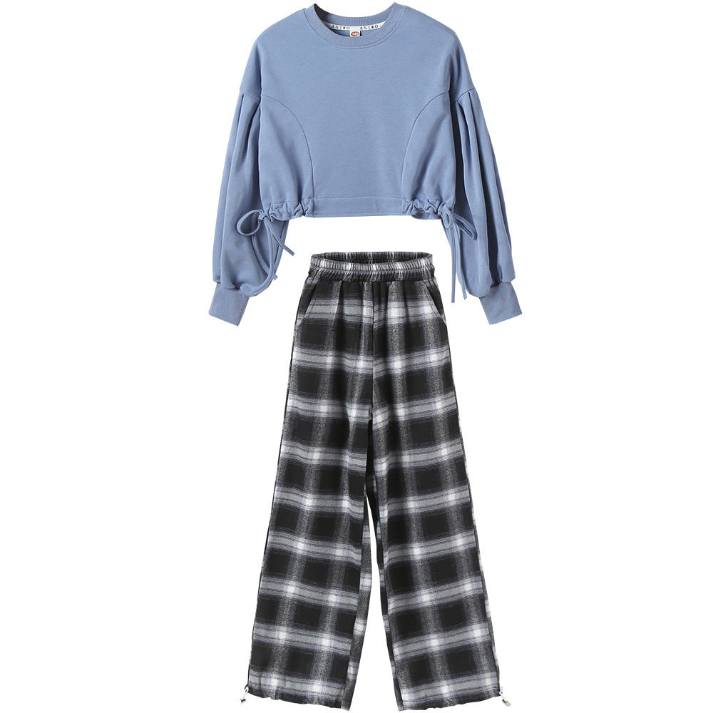 Trendy Plaid Trousers Big Kids