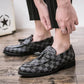 Men's Plaid Leather Shoes