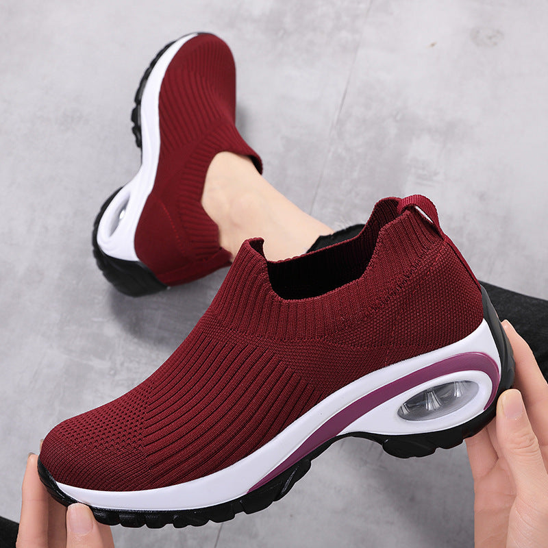 Air Cushion Mesh Breathable Running Sports Shoes Women