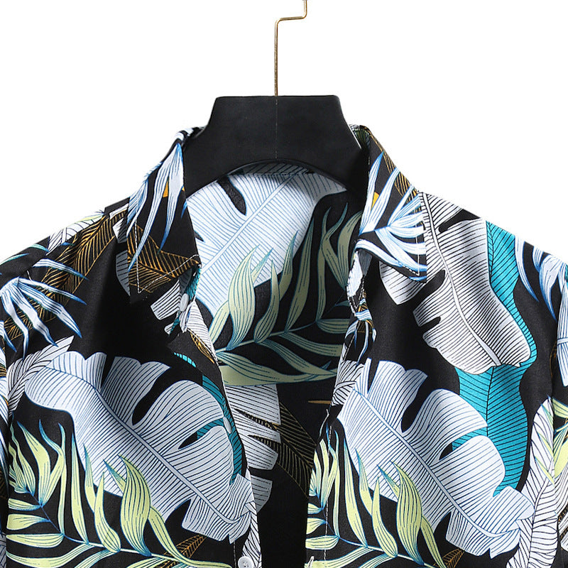 Hawaiian Printing Short-sleeved Shirt