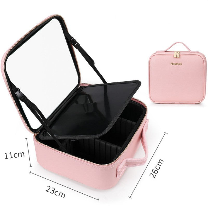 Smart LED Cosmetic Case With Mirror